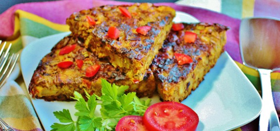 مواد لازم برای تهیه کوکو بادمجان